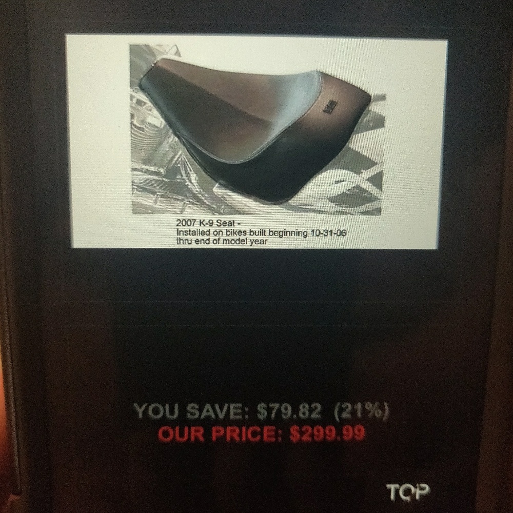 Motorcycle seat